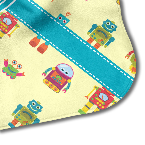 Robot Hooded Baby Towel- Detail Corner