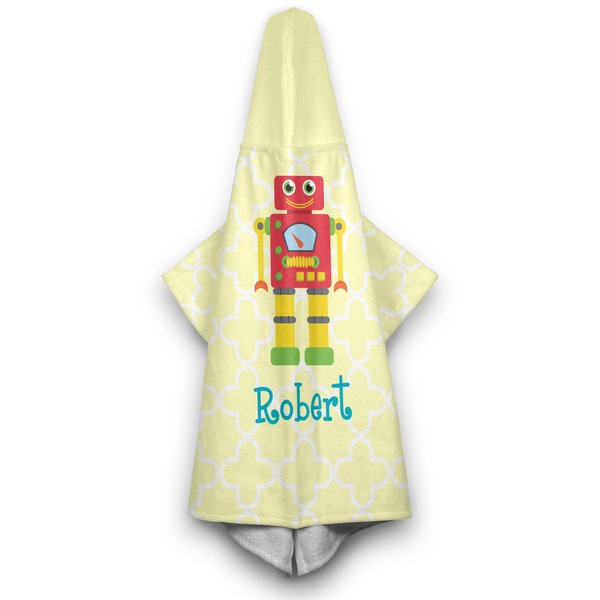 Robot Hooded Towel - Hanging
