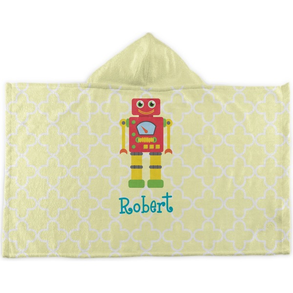 Custom Robot Kids Hooded Towel (Personalized)