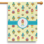 Robot 28" House Flag (Personalized)