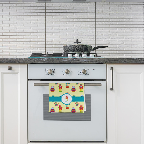 Robot Kitchen Towel - Poly Cotton - Lifestyle