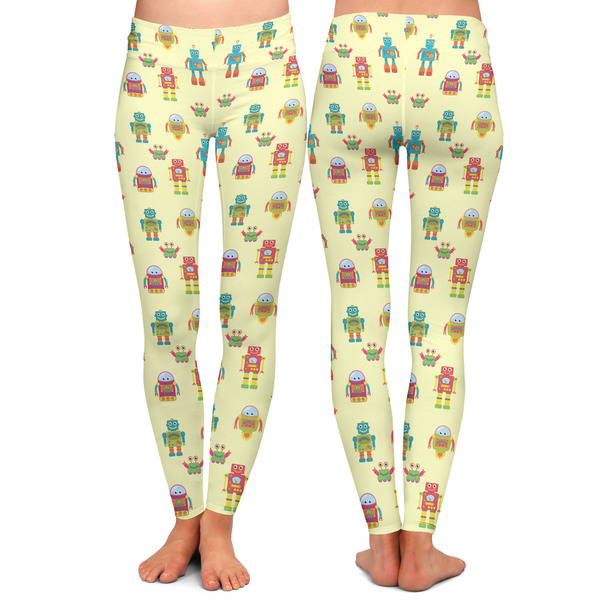 Robot Ladies Leggings - Front and Back