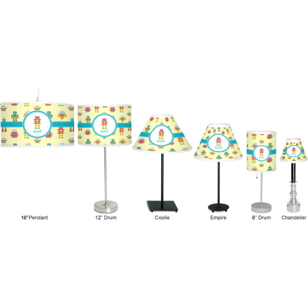 Robot Lamp Full View Size Comparison