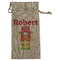 Robot Large Burlap Gift Bag - Front (Personalized)