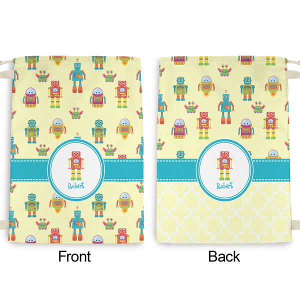 Robot Large Laundry Bag - Front & Back View