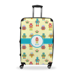 Robot Suitcase - 28" Large - Checked w/ Name or Text
