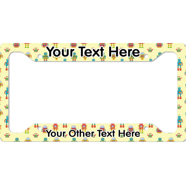 Custom Robot License Plate Frame (Personalized)