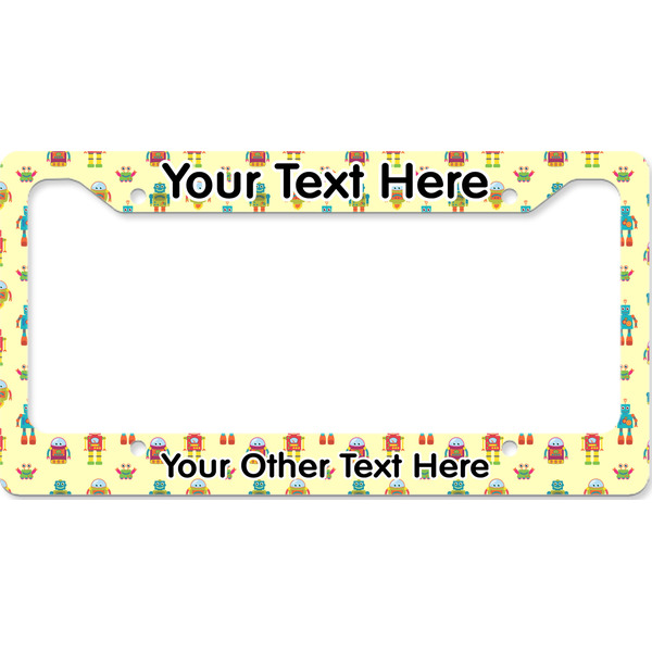 Custom Robot License Plate Frame - Style B (Personalized)