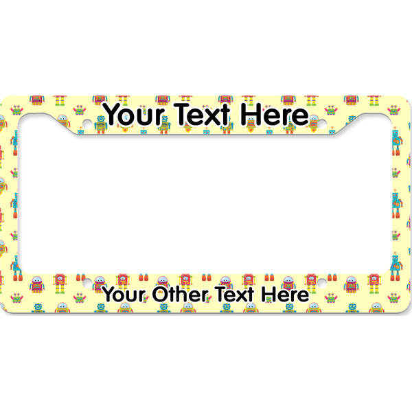 Robot License Plate Frame Wide