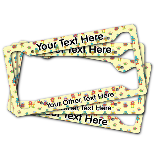 Robot License Plate Frames - (PARENT MAIN)