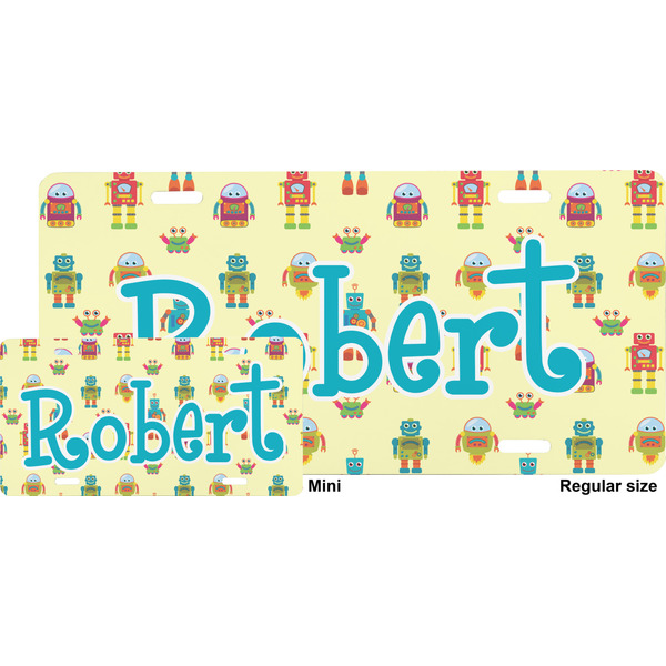 Robot License Plate (Sizes)