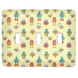 Robot Light Switch Cover (3 Toggle Plate)