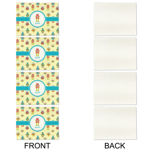Robot Linen Placemat - APPROVAL Set of 4 (single sided)