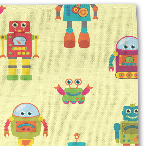 Robot Linen Placemat - DETAIL