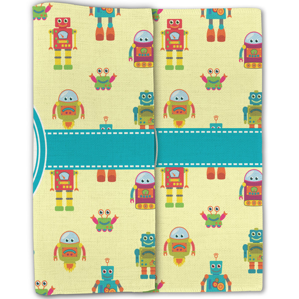 Robot Linen Placemat - Folded Half (double sided)