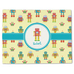 Robot Single-Sided Linen Placemat - Single w/ Name or Text