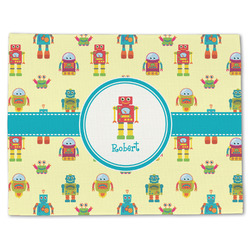 Robot Single-Sided Linen Placemat - Single w/ Name or Text