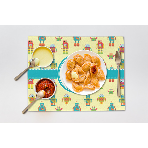 Robot Linen Placemat - Lifestyle (single)