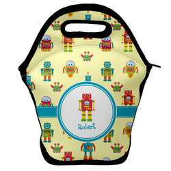 Robot Lunch Bag w/ Name or Text