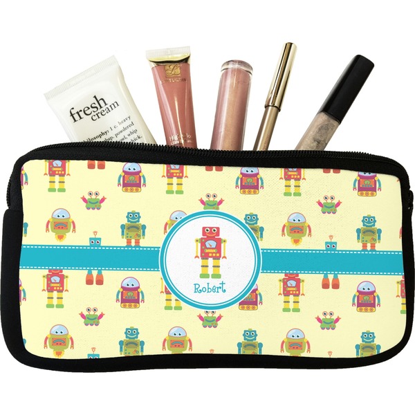Custom Robot Makeup / Cosmetic Bag - Small (Personalized)