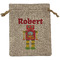 Robot Burlap Gift Bag (Personalized)