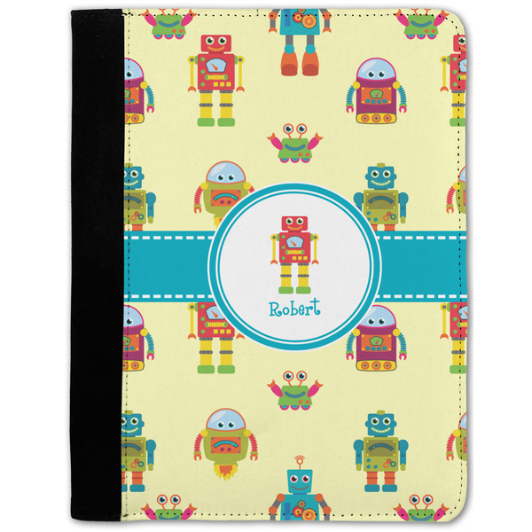 Custom Robot Notebook Padfolio w/ Name or Text