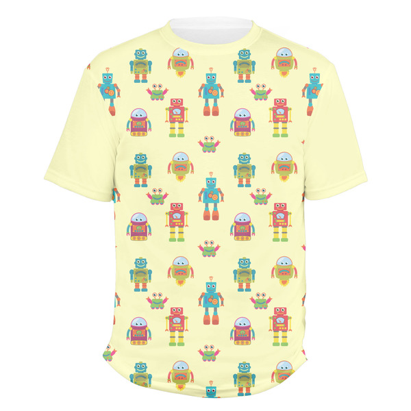 Custom Robot Men's Crew T-Shirt - Large