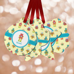 Robot Metal Ornaments - Double Sided w/ Name or Text