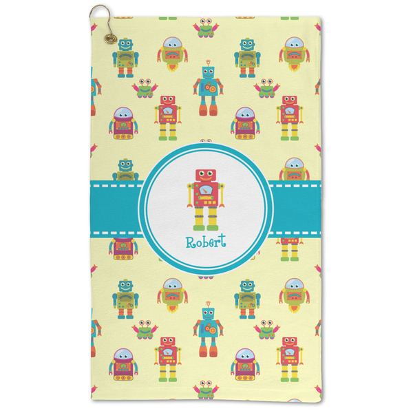 Custom Robot Microfiber Golf Towel - Large (Personalized)