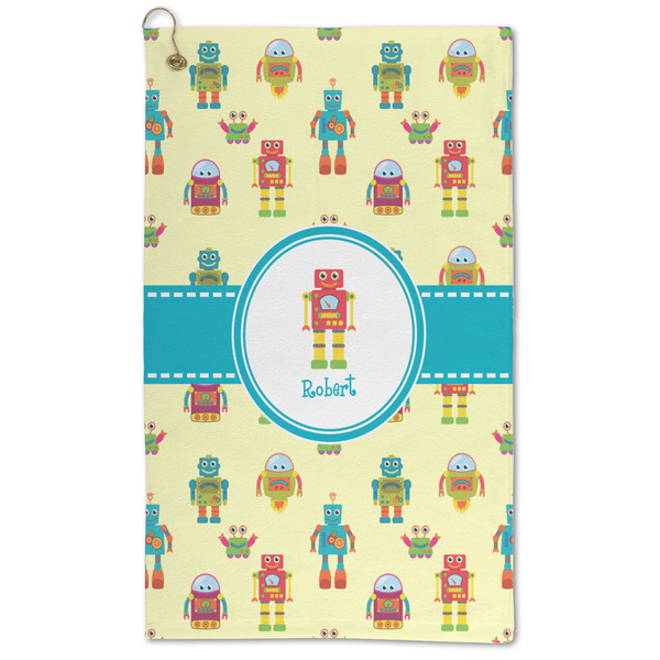 Custom Robot Microfiber Golf Towel - Large (Personalized)