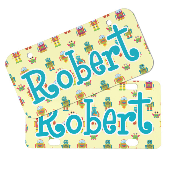 Robot Mini License Plates - MAIN (4 and 2 Holes)
