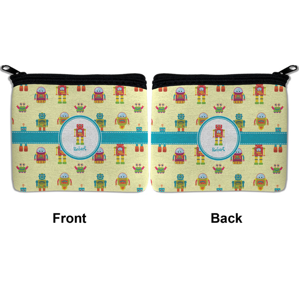 Robot Neoprene Coin Purse - Front & Back (APPROVAL)