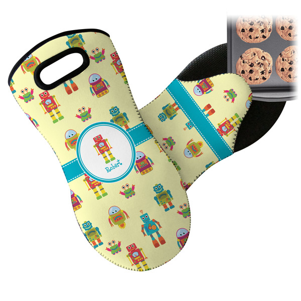 Robot Neoprene Oven Mitt