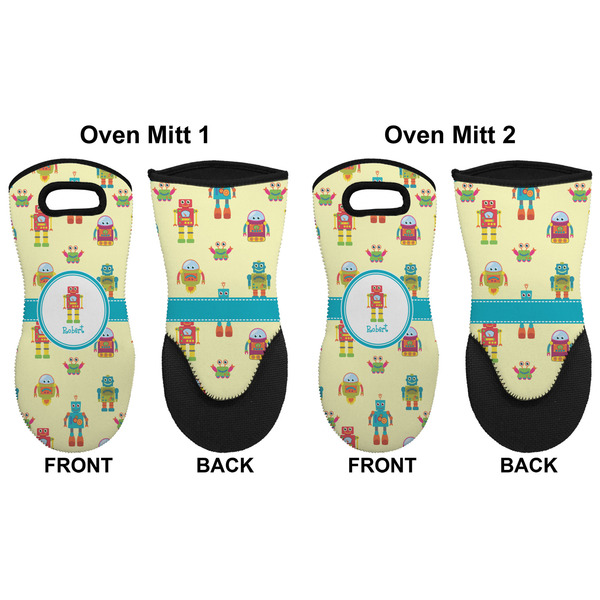 Robot Neoprene Oven Mitt - Set of 2 - Approval