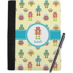 Robot Notebook Padfolio - Large w/ Name or Text