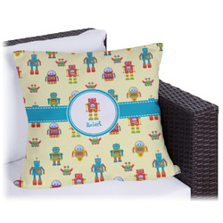 Robot Outdoor Pillow - 16" (Personalized)
