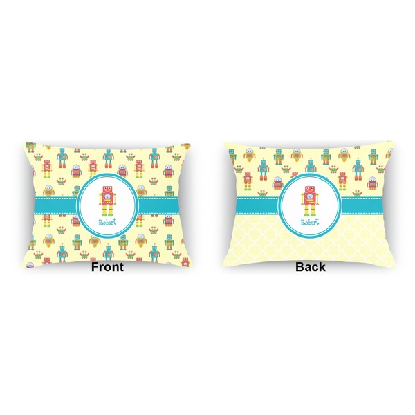 Robot  Outdoor Rectangular Throw Pillow (Front and Back)