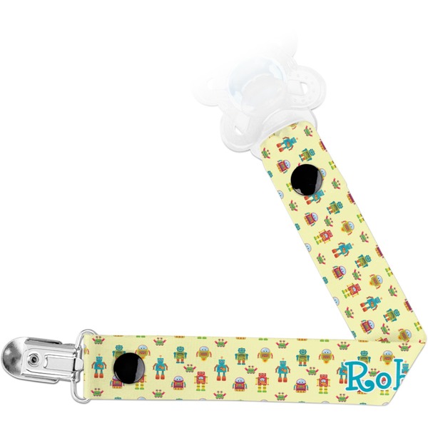 Custom Robot Pacifier Clip (Personalized)