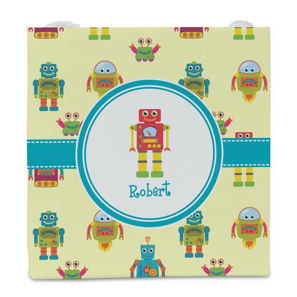 Robot Party Favor Gift Bag - Gloss - Front