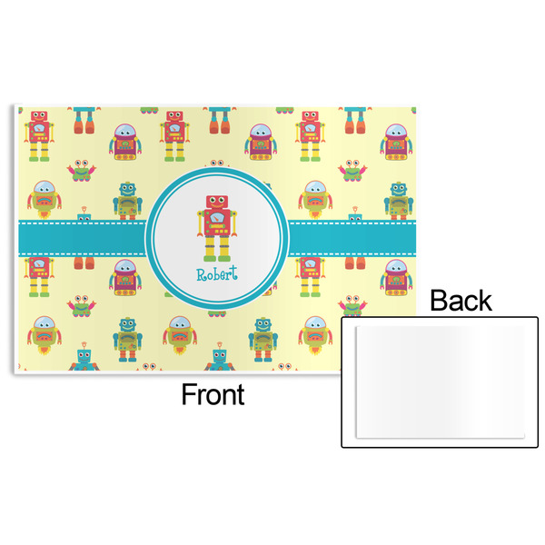 Robot Disposable Paper Placemat - Front & Back