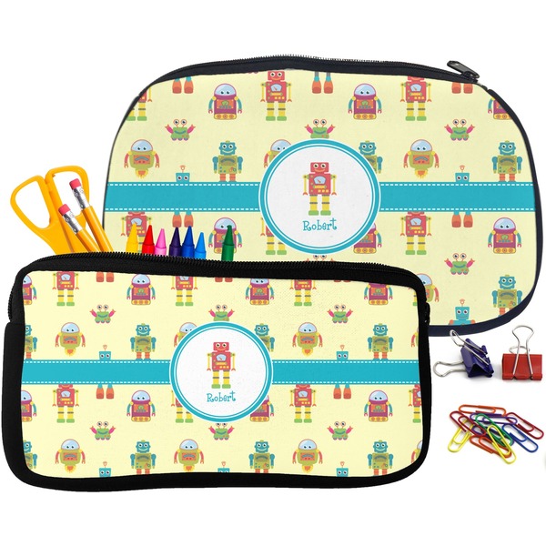 Robot Pencil / School Supplies Bags Small and Medium