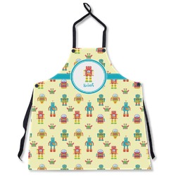 Robot Apron Without Pockets w/ Name or Text