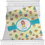 Robot Minky Blanket - 40"x30" - Double Sided (Personalized)