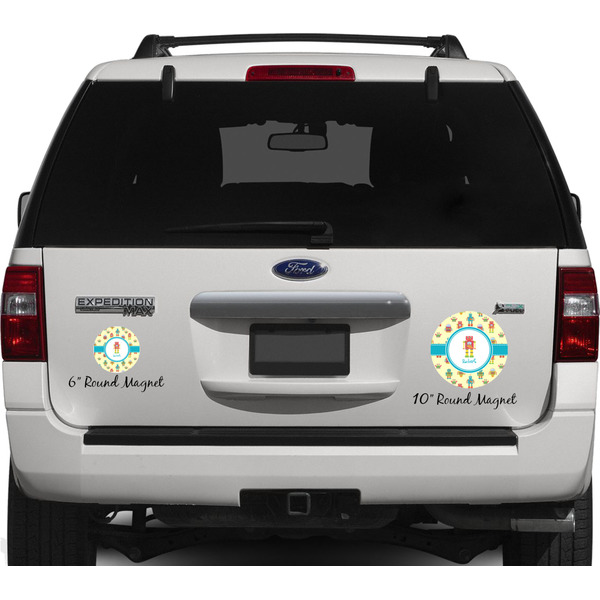 Robot Personalized Car Magnets on Ford Explorer