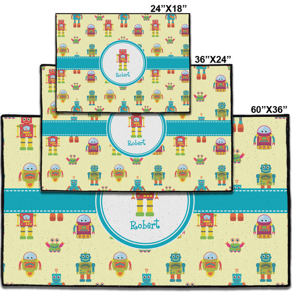 Robot Personalized Door Mat - Group Parent IMF