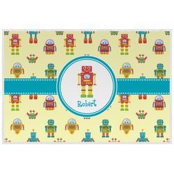 Robot Laminated Placemat w/ Name or Text
