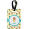 Robot Plastic Luggage Tag - Rectangular w/ Name or Text