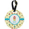 Robot Plastic Luggage Tag - Round (Personalized)