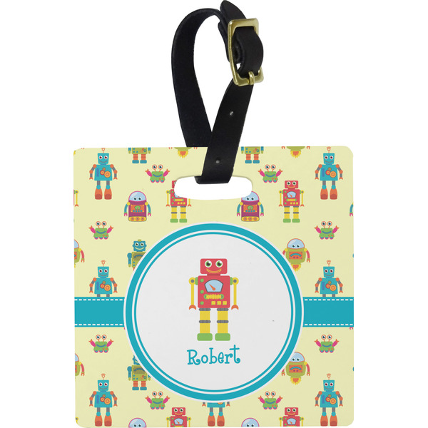 Robot Personalized Square Luggage Tag