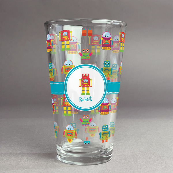Custom Robot Pint Glass - Full Print (Personalized)